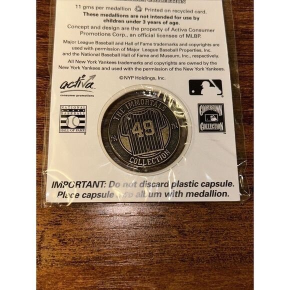 Ron Guidry The Immortal’s 2005 Medallion Collection New York Post Yankees Coin - Picture 7 of 7